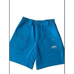AFTCO Original Fishing Shorts Men's Size 36 Cargo Pocket Fish  Blue